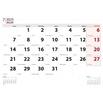 CALENDARIO DE PARED 2025 VALLE DE LOS CAÍDOS