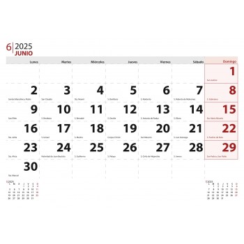 CALENDARIO DE PARED 2025 VALLE DE LOS CAÍDOS