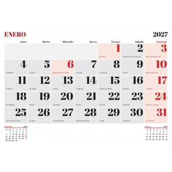 CALENDARIO DE PARED VALLE DE LOS CAÍDOS 2027
