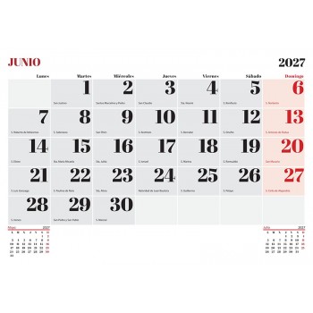 CALENDARIO DE PARED VALLE DE LOS CAÍDOS 2027
