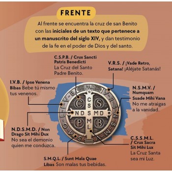 CRUCIFIJO ESCUDO SAN BENITO